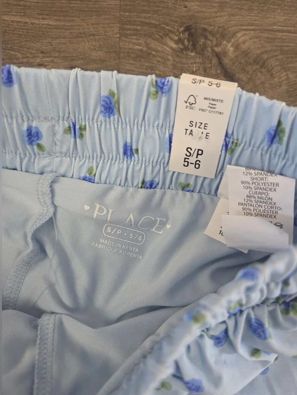 Girls Quick Dry Floral Flowy Shorts Size S 5/6 NWT